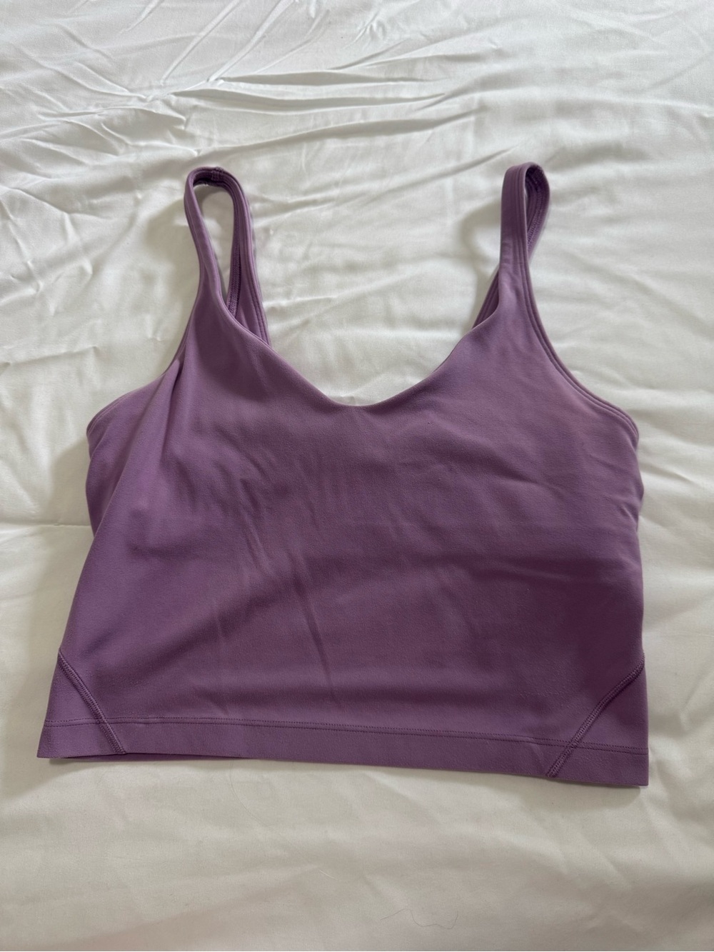 lululemon athletica Mauve Purple Scoop Cropped Tank
